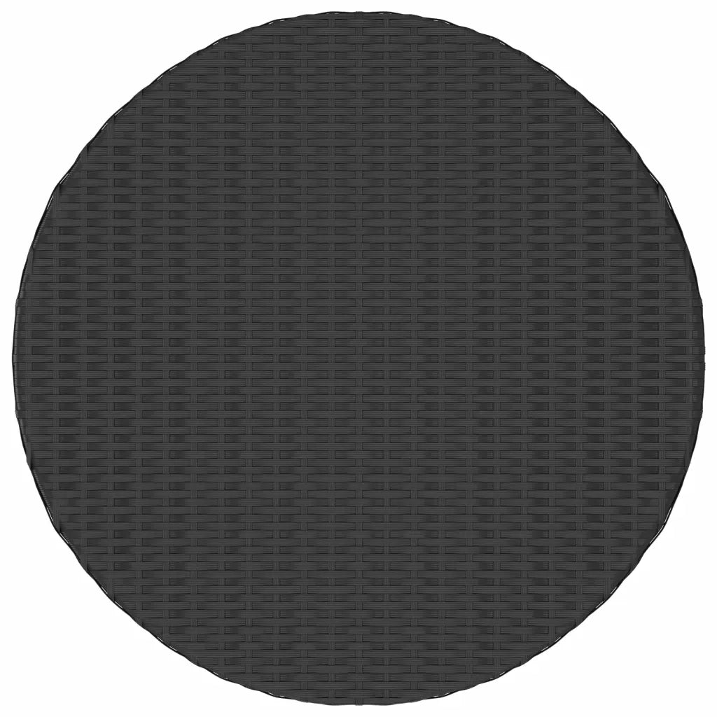 Set Divani da Giardino 5 pz con Cuscini in Polyrattan Nero 3064908