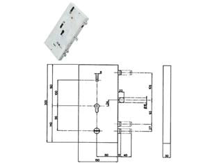 SERRATURA TRIPLICE INFILARE MULTIFUNZ. CIL. EU. + D/M BLINDATE 133Y9- - DX (Y133Y965180) - 1 pezzi YALE