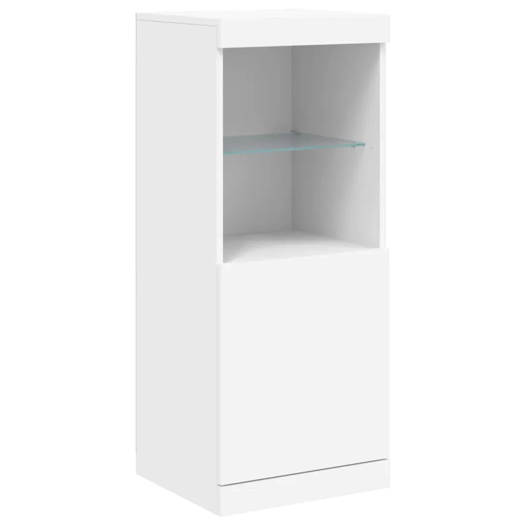 Credenza | Madia | Buffet da pranzo | Armadio da pranzo con Luci LED Bianca 41x37x100 cm