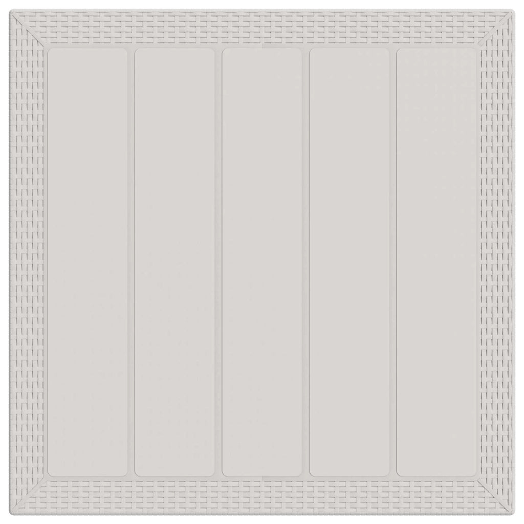 Set da Pranzo per Giardino 5 pz Bianco e Crema PP 3430111