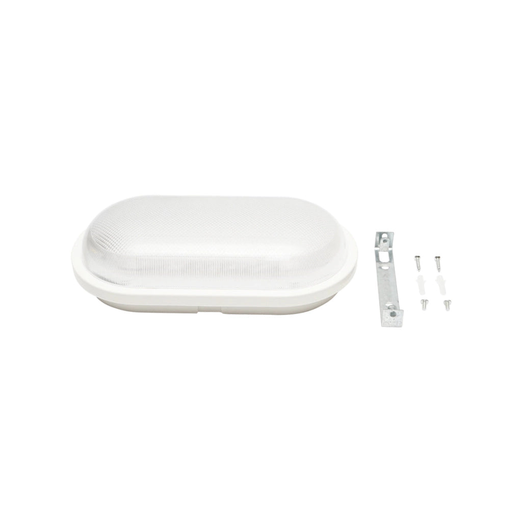 Lampada da parete ovale a LED 18W, 220V, IP65 per interni/esterni 270x140mm Luce fredda