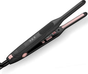 Stilizzatore Mini 2 in 1 - Per Capelli Corti - Liscio e Ricci - Regolazione Temperatura 50 ℃ - 230 ℃ - Titanio - Ideale per Viaggi - Doppia Tensione