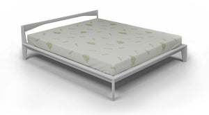 Coprimaterasso Singolo in Poliestere Aloe Vera Bianco