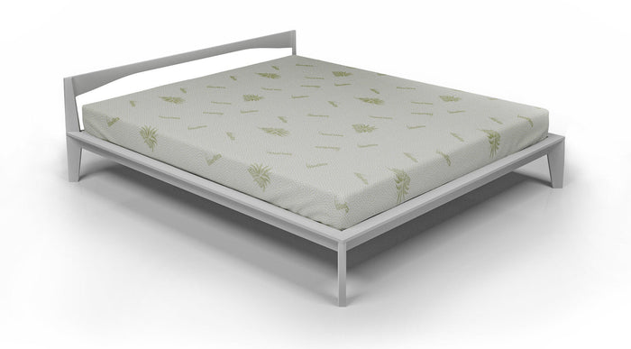 Coprimaterasso Singolo in Poliestere Aloe Vera Bianco