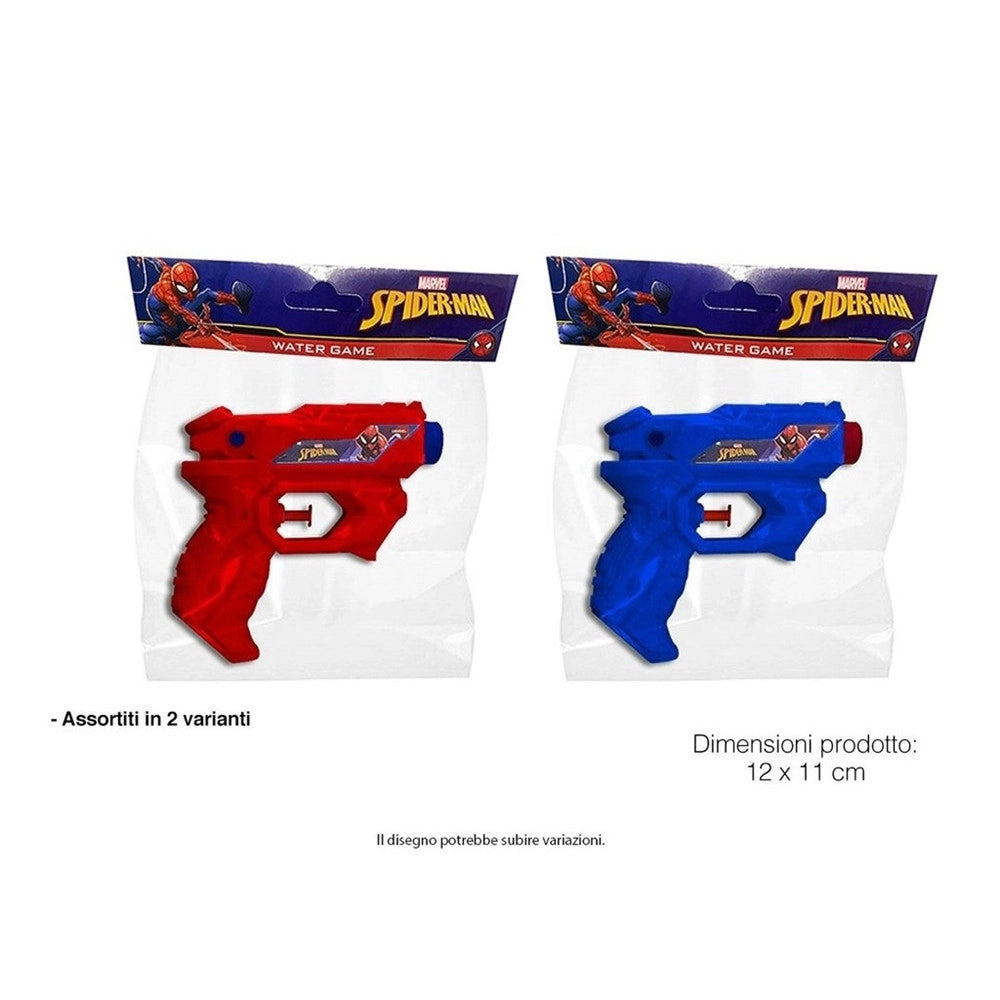 Trade Shop - Pistola Ad Acqua Giocattolo Spider-man Per Bambini Serbatoio 100ml 2 Colori 218380 -
