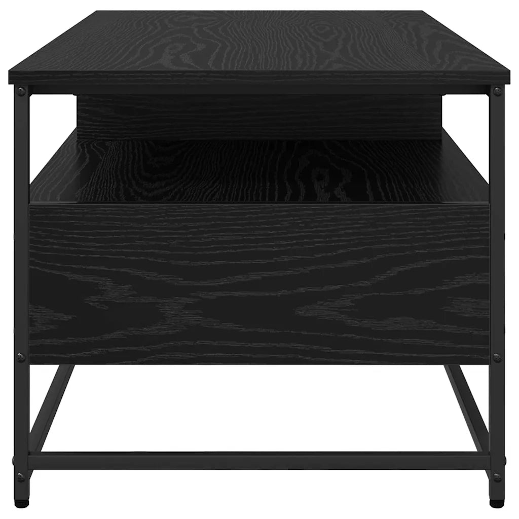 Tavolino da salotto | Tavolino da caff¨¨ | Tavolino da Soggiorno con cassetto Rovere Nero 100 x 51 x 45 cm