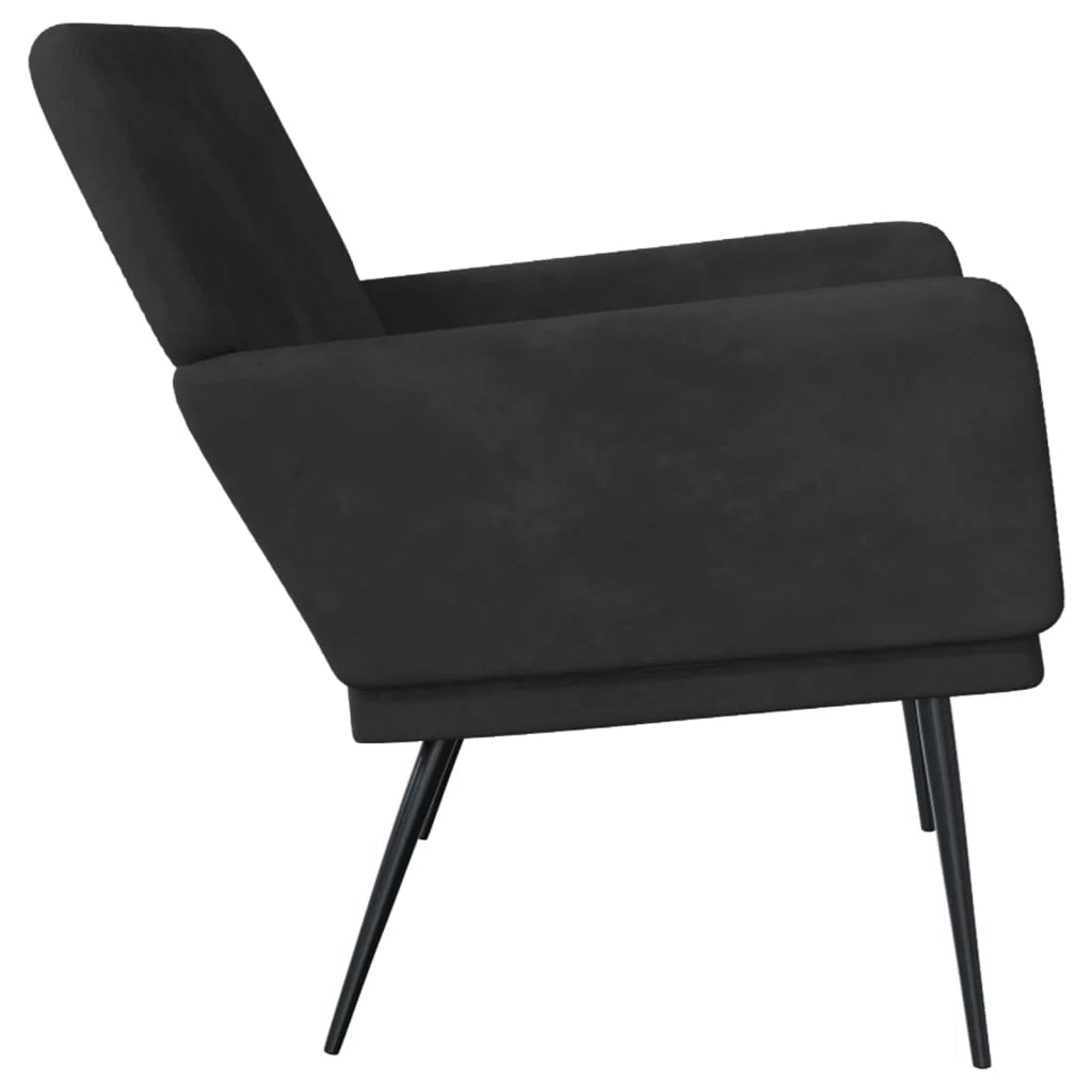 Panca 108 x 79 x 79 cm velluto nero 02_0010703
