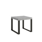 Tavolo allungabile 90x90/246 cm Tekno Cemento telaio Antracite