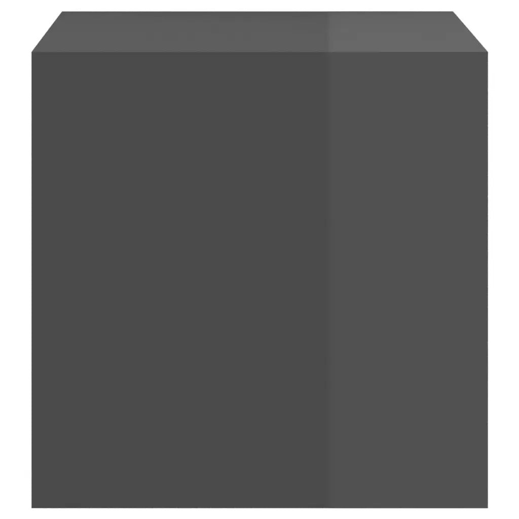 Mobile a Muro Grigio Lucido 37x37x37 cm in Legno Multistrato 805468