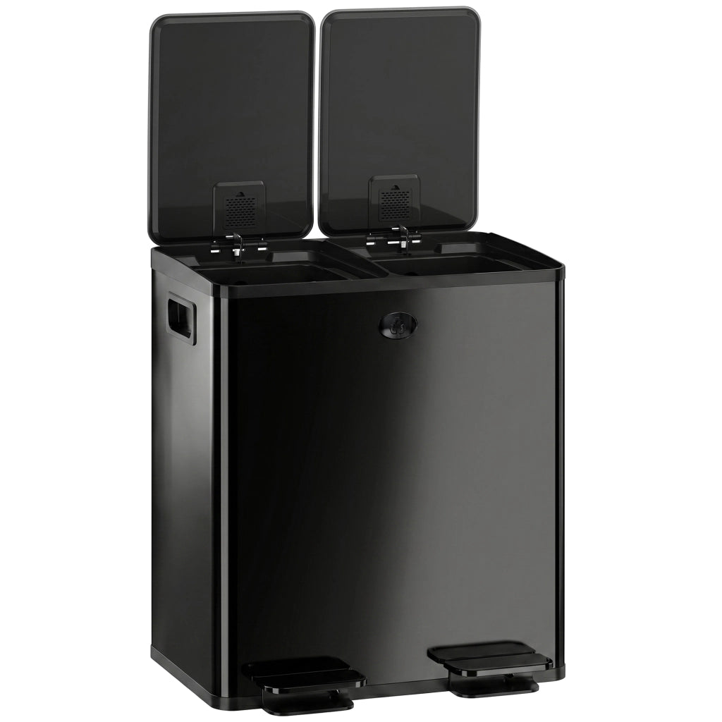 Doppelm¨¹lleimer Pedale ¨C zephmum ¨C Acciaio Inox Plastica 2x20L