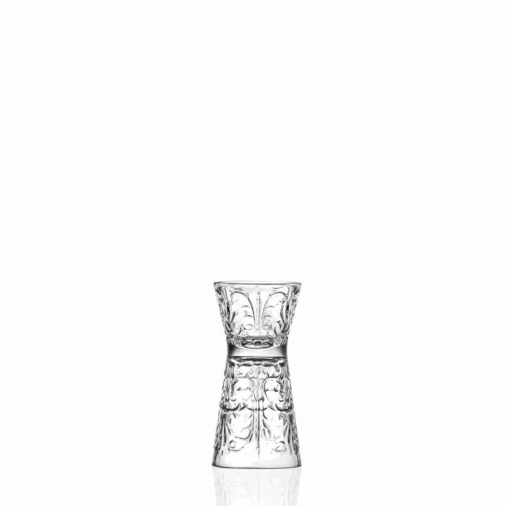 RCR Tattoo Glass Jigger Clessidra 3-6 Cl Set 6 Pz