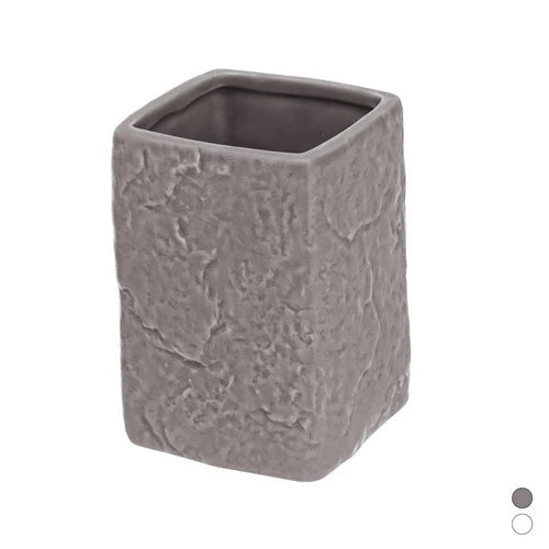 Porta spazzolino FERID in ceramica Bianco