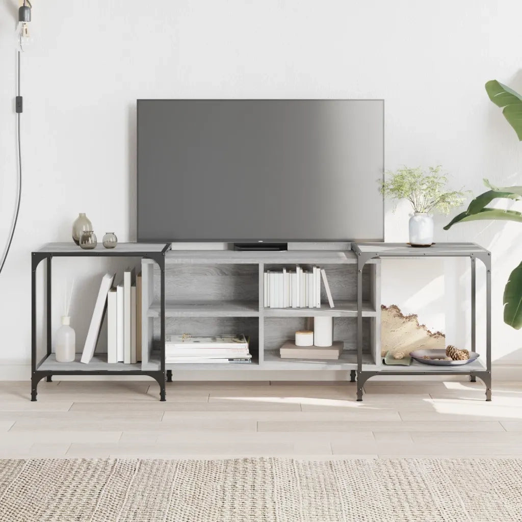 Mobile Porta TV-Mobile per TV-Credenza TV Grigio Sonoma 153x37x50 cm in Legno Multistrato