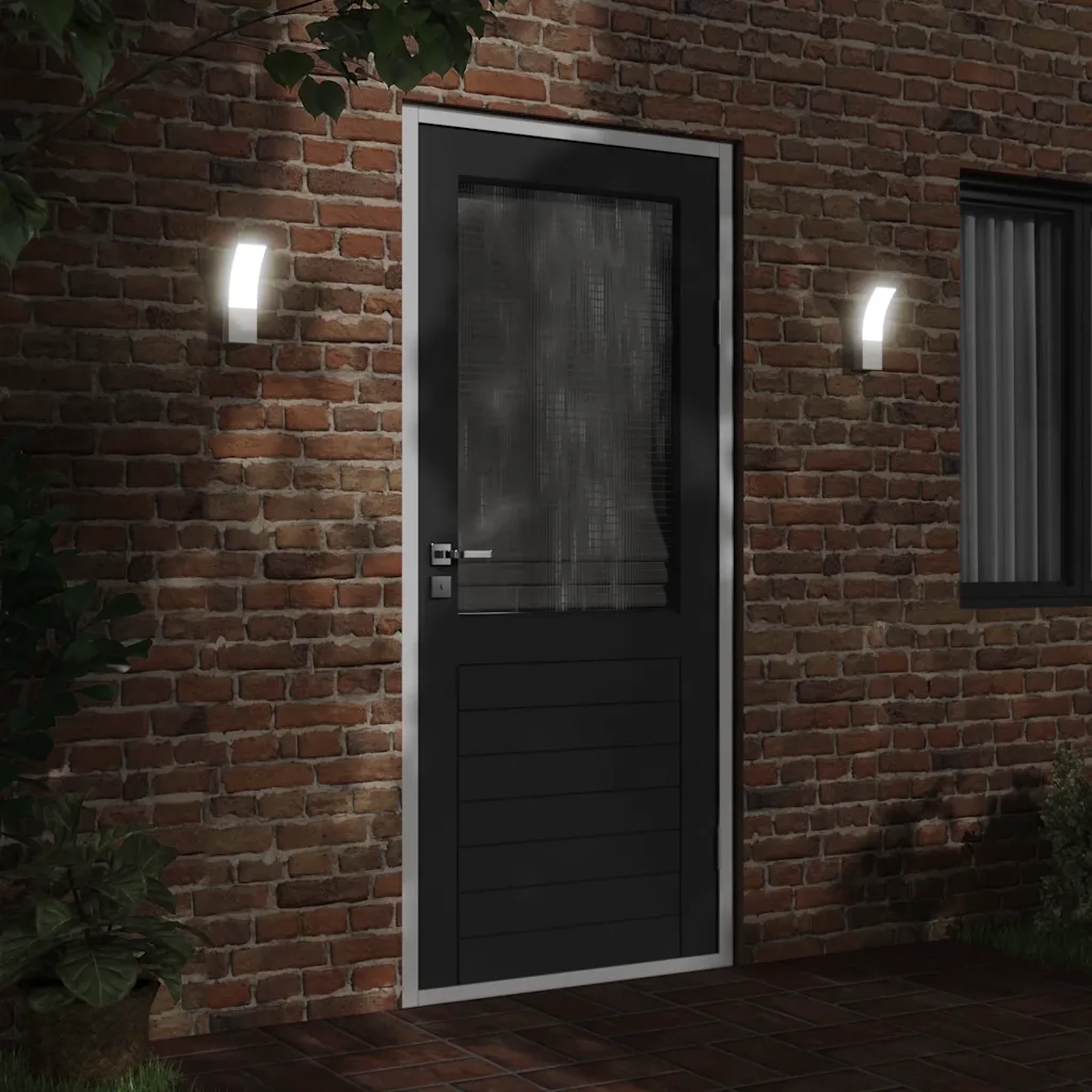 Applique per Esterni con LED 2 pz Bianche Alluminio Pressofuso CFW5971873
