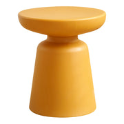 Tavolino/consolle rotondo diametro 44 x 40 cm giallo 03_0010831