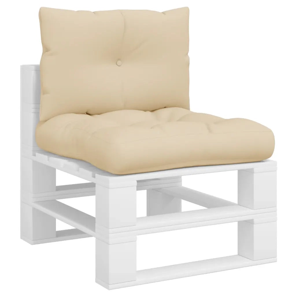 Cuscini per Pallet 2 pz | Cuscini per sedie Beige in Tessuto