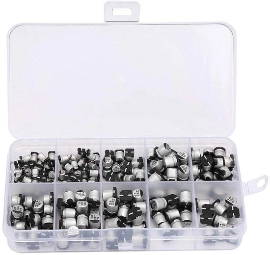 Set di Condensatori Elettrolitici - 200pz - Condensatori - Utile per Manutenzione