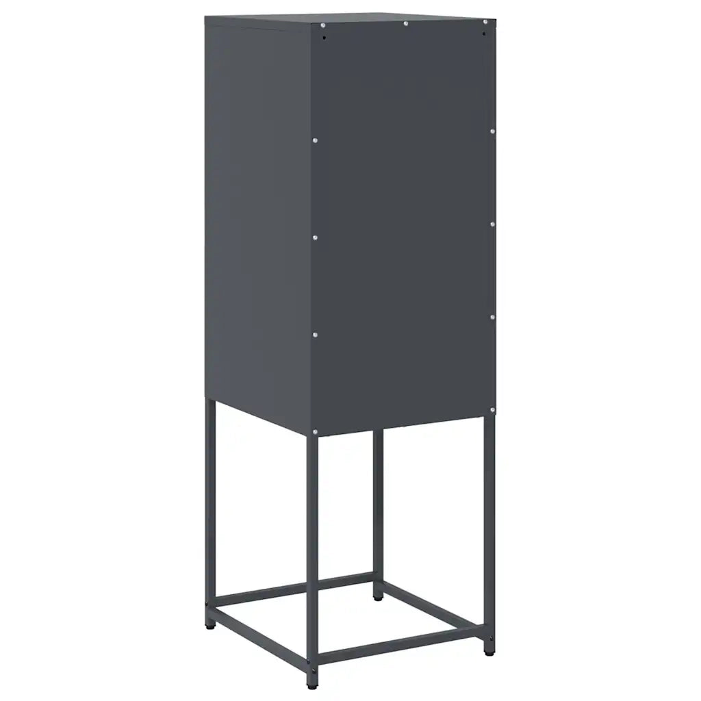 Credenza Antracite 36x39x107 cm in Acciaio Laminato a Freddo 853400