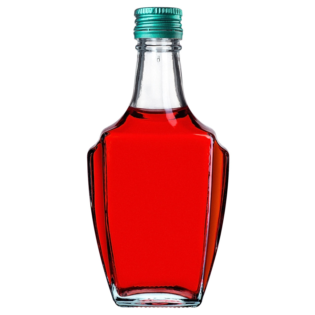 KADAX Bottiglia in Vetro per Tintura 250ml Con Tappo Verde 10pz.