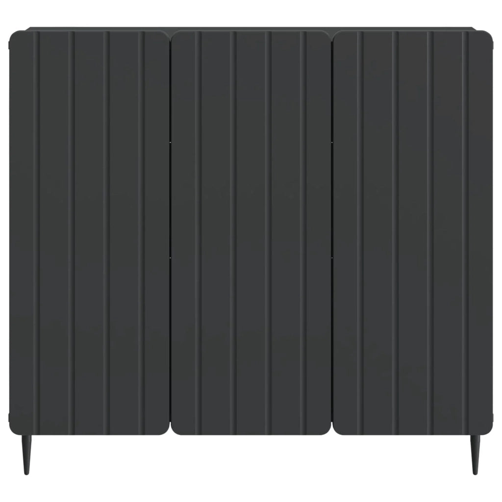 Credenza | Madia | Buffet da pranzo | Armadio da pranzo Nero 89 x 34,5 x 82 cm Legno ingegnerizzato