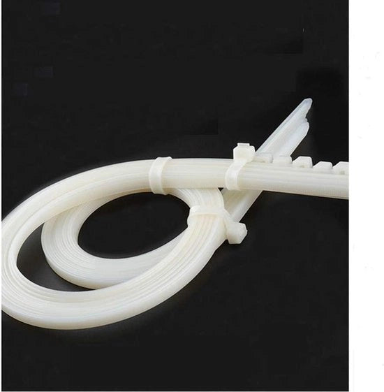 Cavi elettrici 580 mm x 12 mm 30 pezzi - Robusto e ultra resistente - Qualità industriale - Grande resistenza al trascinamento - Cavi in nylon bianchi