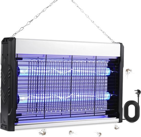 Uccisore di Zanzare Elettrico - 3200V Zappatore per Insetti per Interno ed Esterno