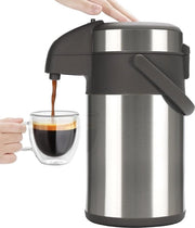 Dispensatore di acqua calda 3L in acciaio inossidabile Airpot Urna per acqua calda - Karaf per caffè Perfetto per caffè e tè