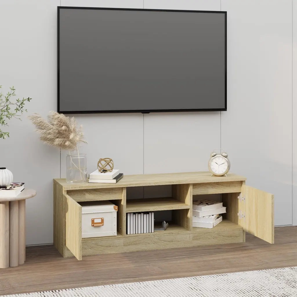 Mobile Porta TV con Anta Rovere Sonoma 102x30x36 cm 823353