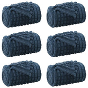 Coperte da Pile 6 pz Blu navy 200 x 150 cm Panno