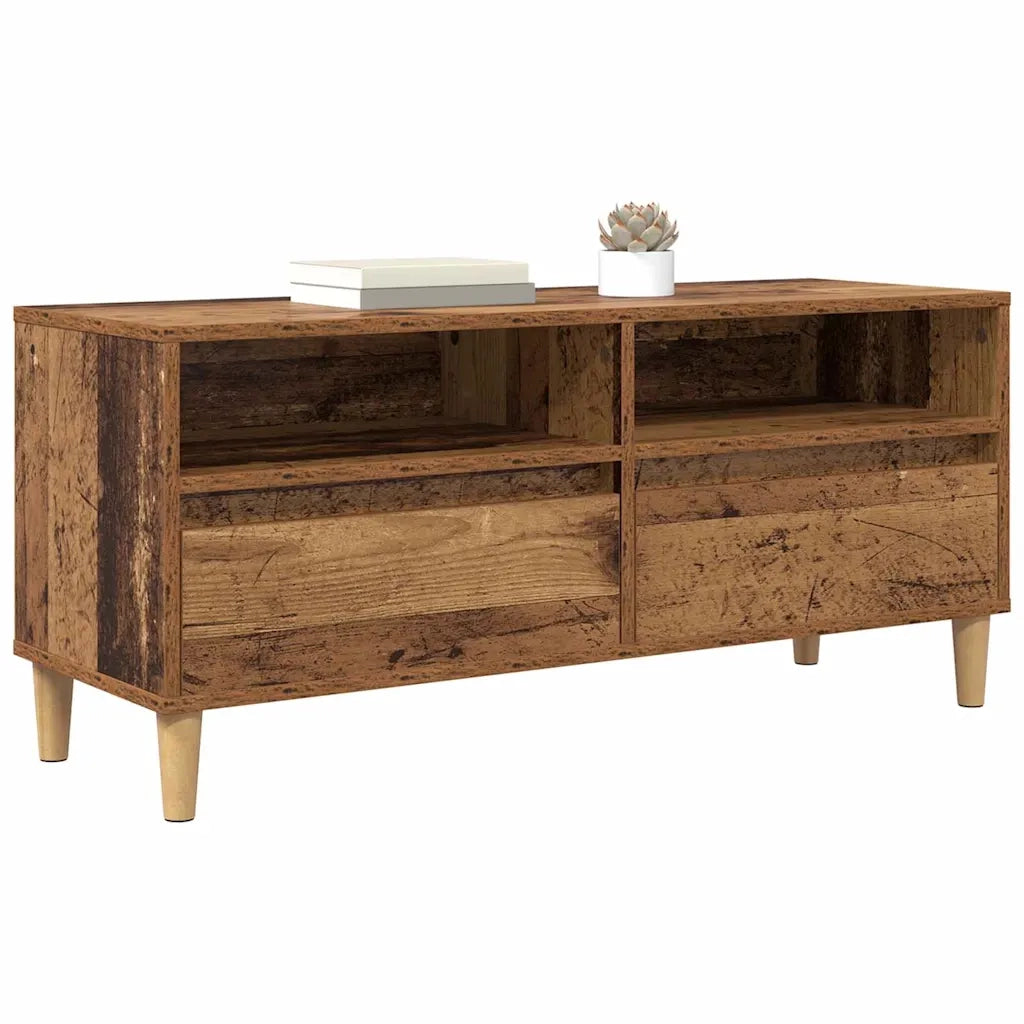 Mobile TV-Credenza per TV-Console TV Legno vecchio 100 x 34,5 x 44,5 cm Legno multistrato