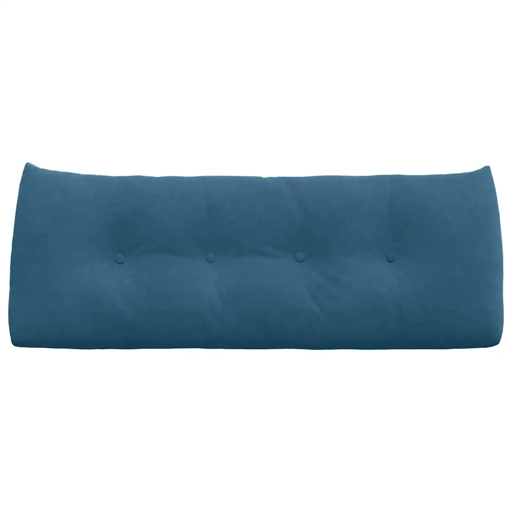 Cuscino per Schiena Blu 120 x 24 x 50 cm Velluto