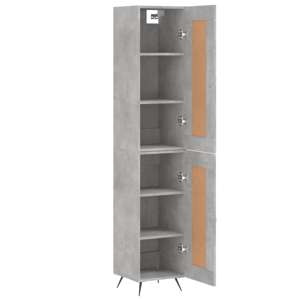 Credenza Grigio Cemento 34,5x34x180 cm in Legno Multistrato 3200429