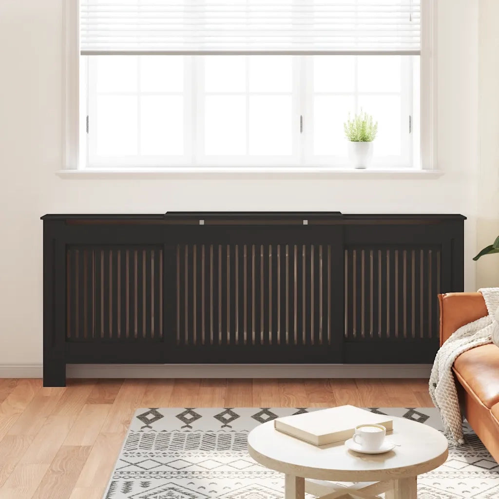 Copertura per Radiatore Nera in MDF 205 cm cod mxl 76392