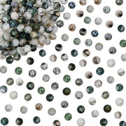 Kralen 100 pezzi - Naturale Perle di Legno Verde - 6 mm - Cristalli di Cristallo - Per Gioielleria Fai-da-te - Progetti di Ricamo Creativi