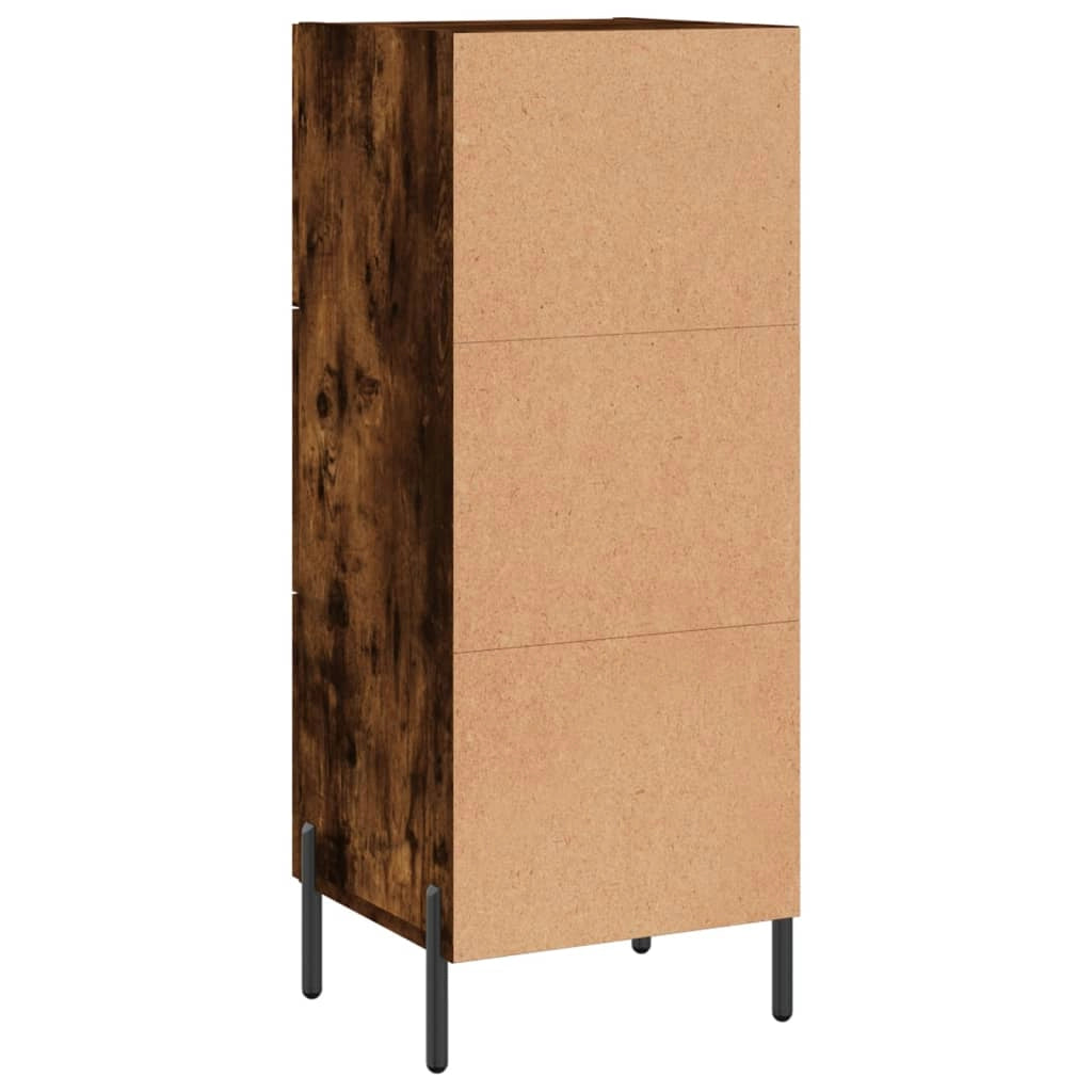 Buffet credenza cassettiera armadio mobile contenitore organizer per cucina soggiorno salotto 34,5 x 34 x 90 cm legno ingegnerizzato marrone 02_0030913