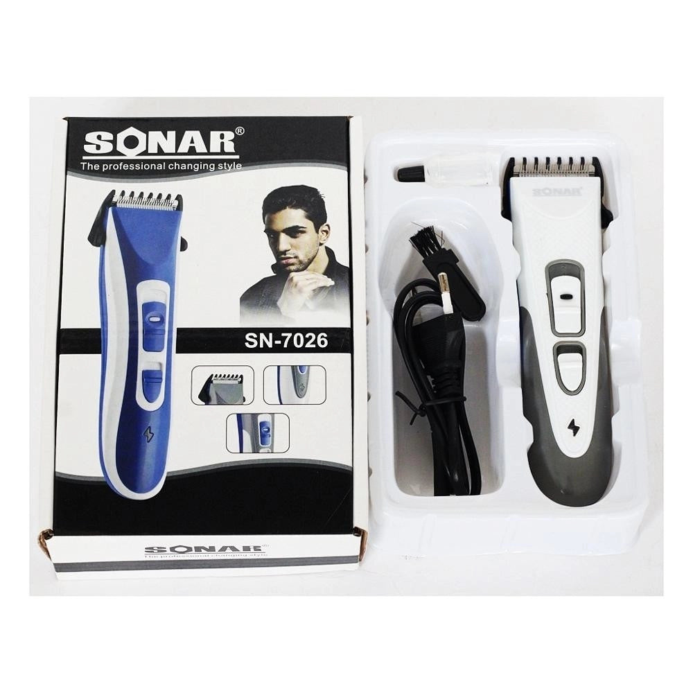 Trade Shop - Rasoio Taglia Capelli Barba Baffi Basette Peli Sonar Sn-7026 Ricaricabile -
