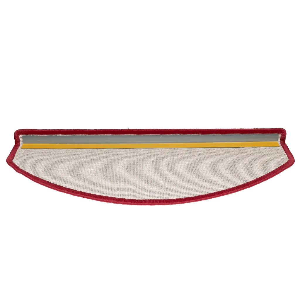 Tappetini per scale 10 pz | Gradini per Scale 65x24x4 cm Rossi Semicircolari Grandi