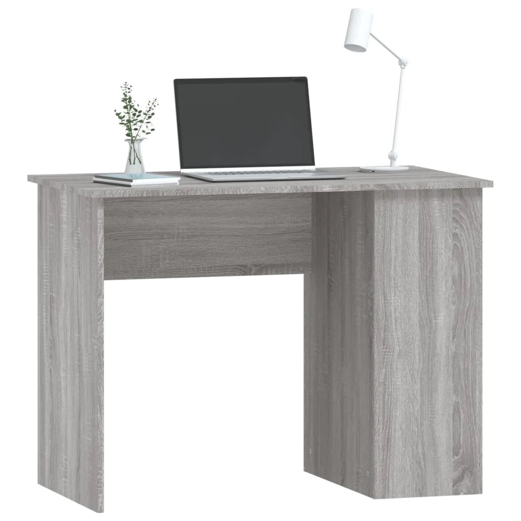 Scrivania Grigio Sonoma 100x55x75 cm in Legno Multistrato 823030