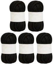 Tessuto a Maglia 1,2 Pollici - Cotone Soffice - Idoneo per la Pelle - Lunghezza 25,2 Metri - Per Haken o Maglia - Colore Vivace - Maglia a Trefoli