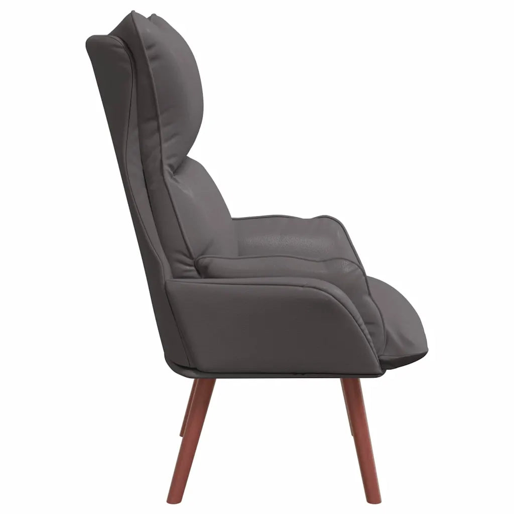 Poltrona-Divano Sedia Grigio 69 x 74 x 93 cm Pelle Artificiale 884998