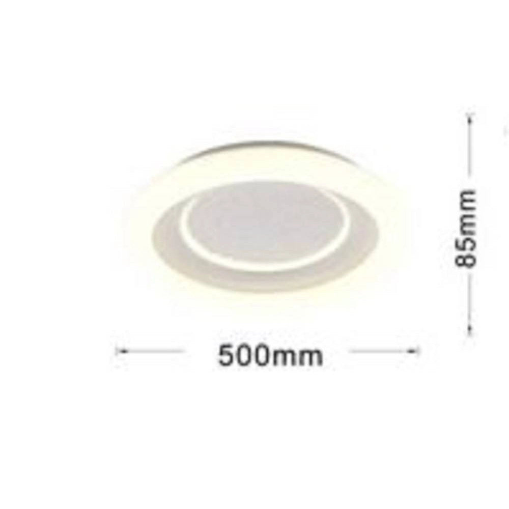 Trade Shop - Plafoniera Led Lampadario Soffitto 40 W Bianco Tripla Colorazione Luce Pn-29-3c -