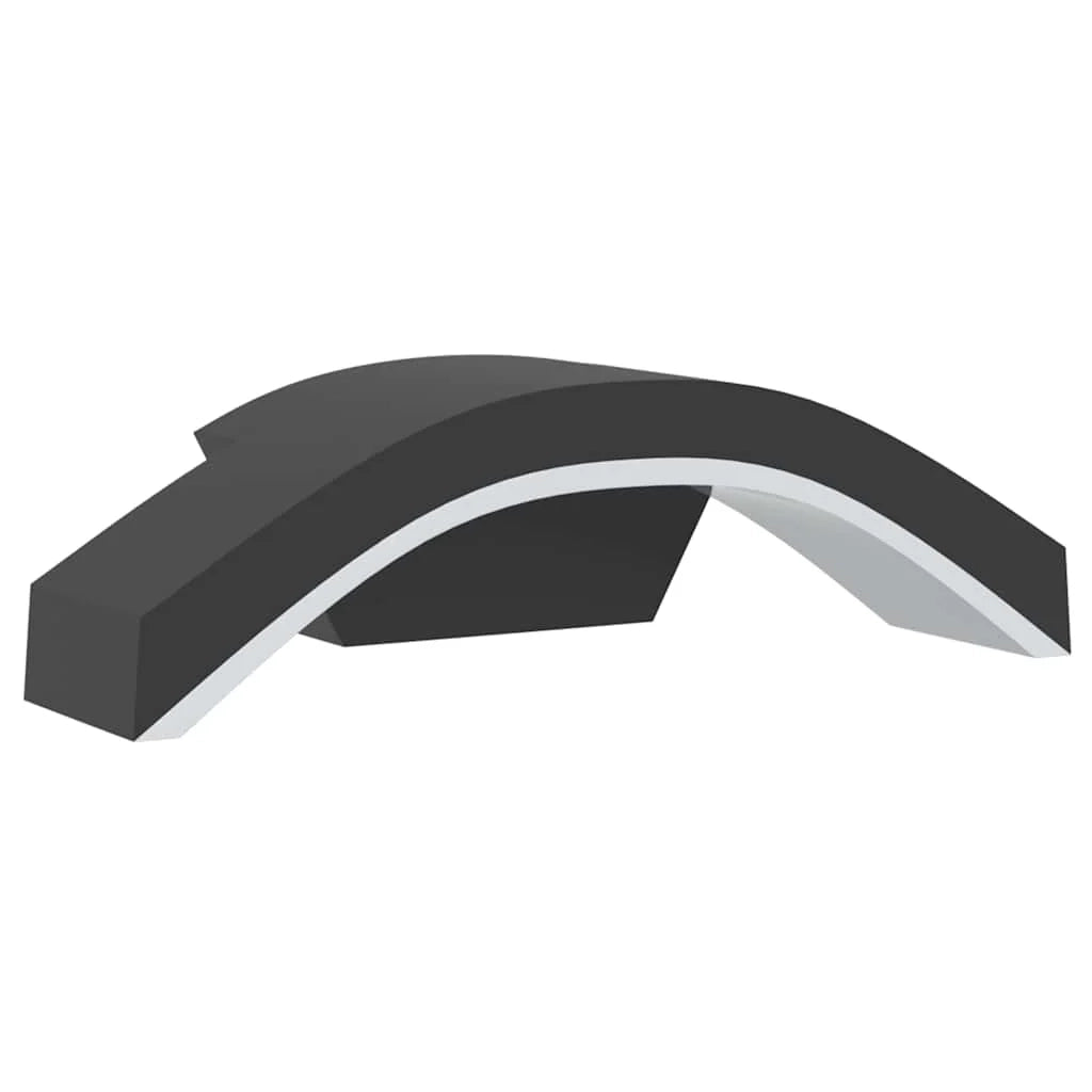 Set di 2 applique LED per esterni 27,5 x 7 x 10 cm robuste e durevoli moderne in alluminio nero 02_0056591