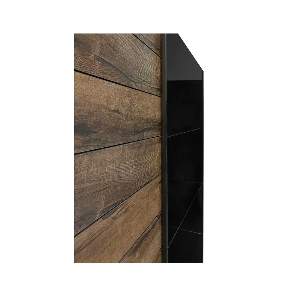 Armadio FLOYD 2 porte scorrevoli con specchio scuro e chiusura silenziosa 270 cm
