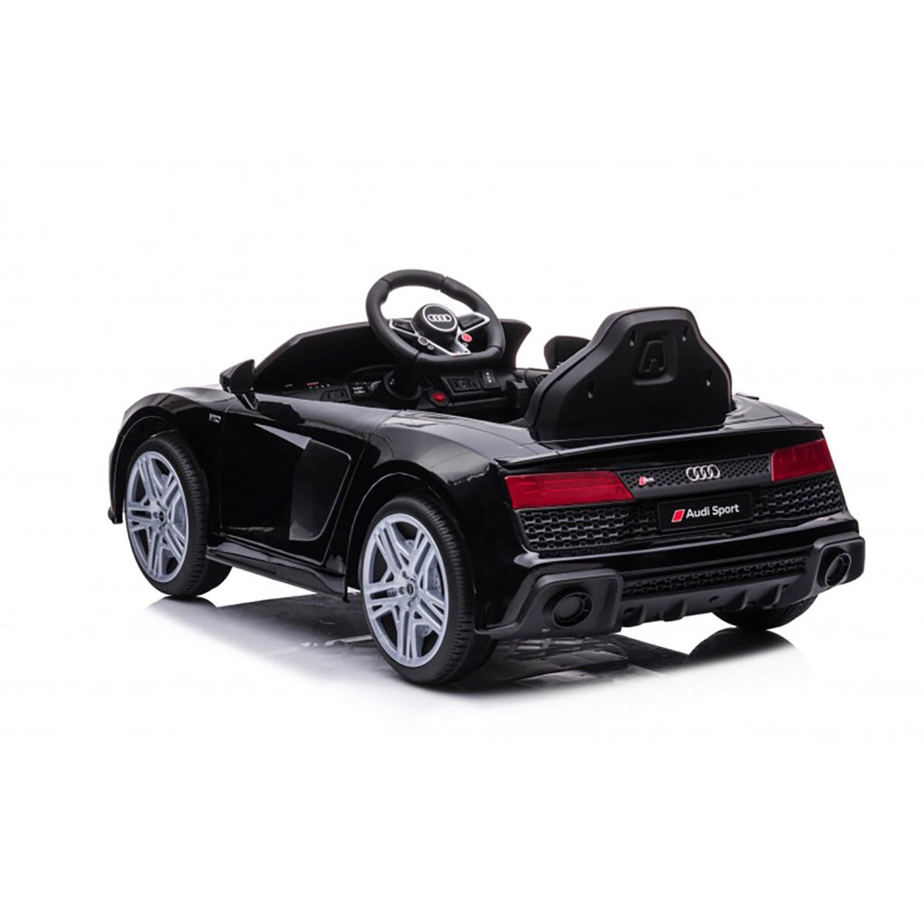 Macchina Elettrica per Bambini 12V Licenza Ufficiale Audi R8 New Spyder con Telecomando e Sedile in pelle Nero