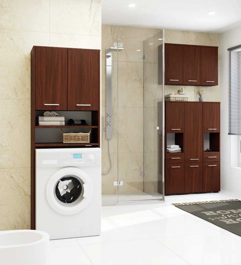 Mobile bagno AKORD Wengé 30 cm 2 ante 1 cassetto 30x30x85 cm