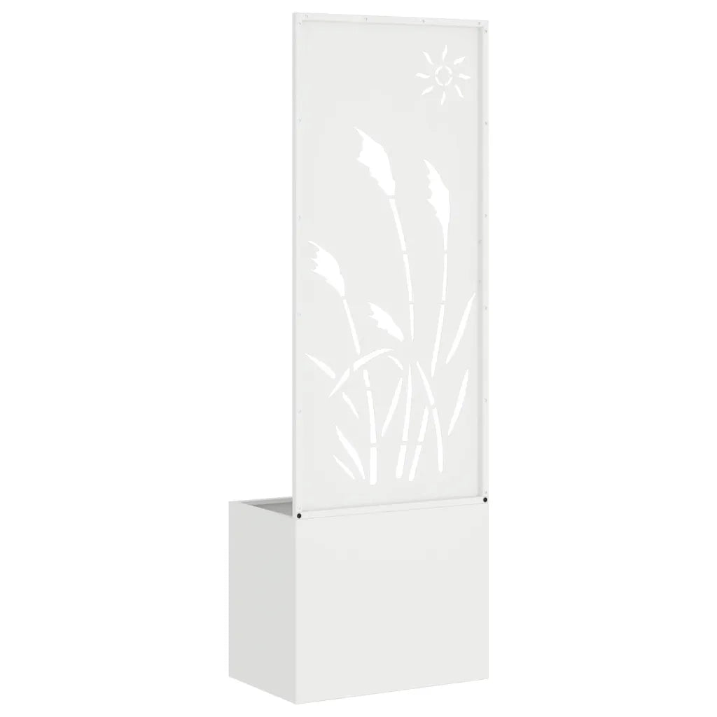 Schermo per privacy in giardino Traforo Bianco 50 x 150 cm CFW9187156
