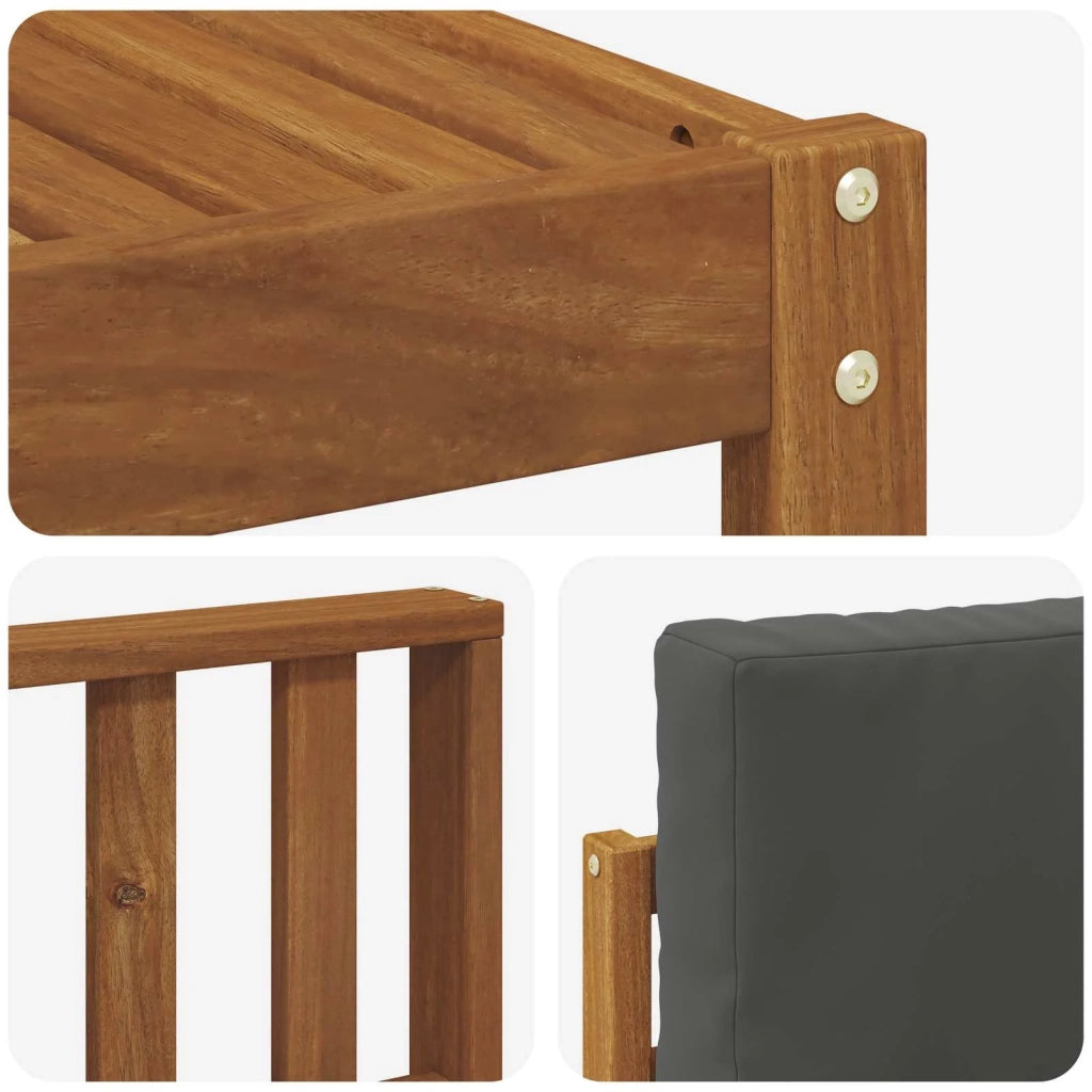 Set di divani da esterno con cuscino 6 pcs Naturale e Antracite 3366285