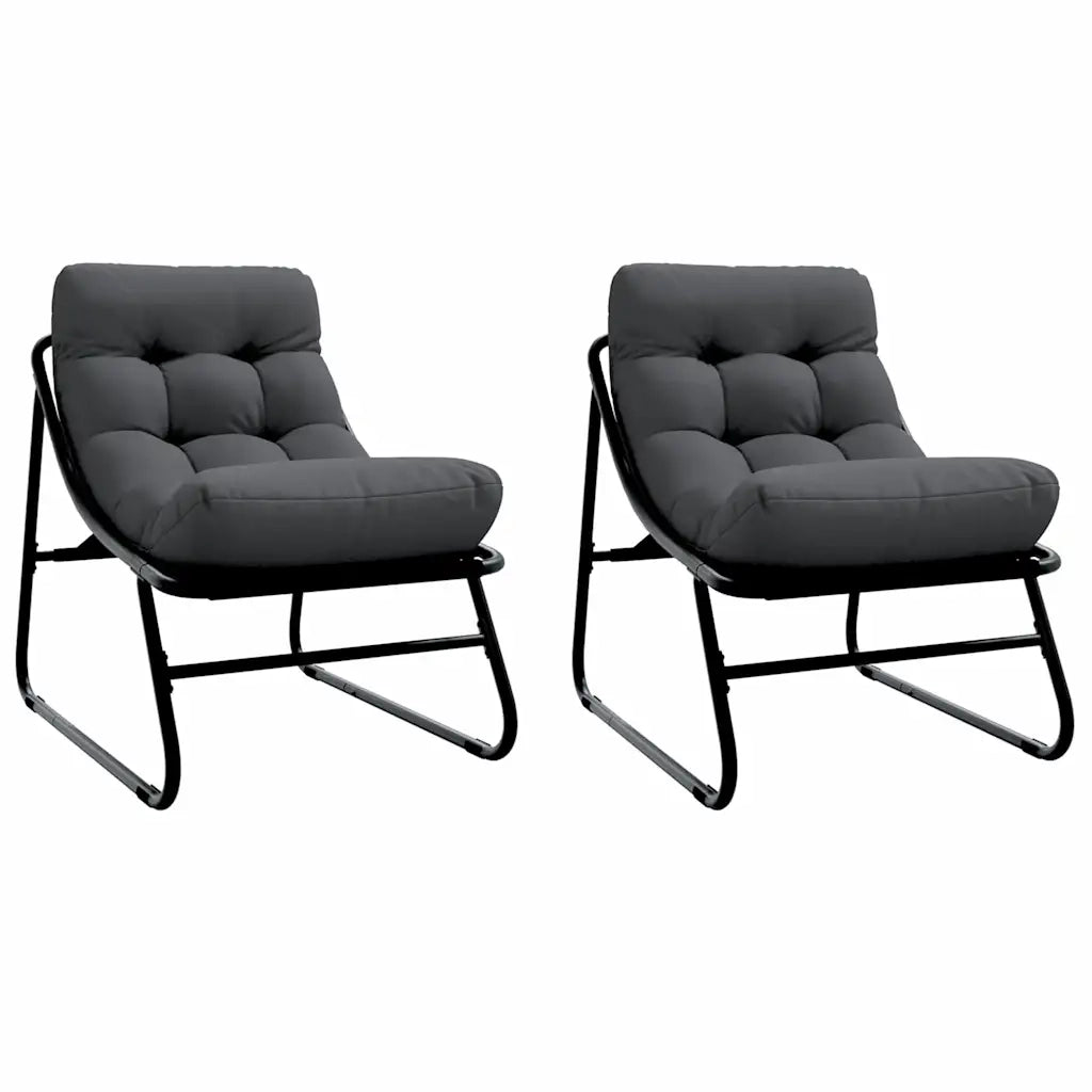 Arredamento da Giardino 2 pz Nero 60,5 x 81 x 71 cm CFW5270338