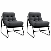 Arredamento da Giardino 2 pz Nero 60,5 x 81 x 71 cm CFW5270338