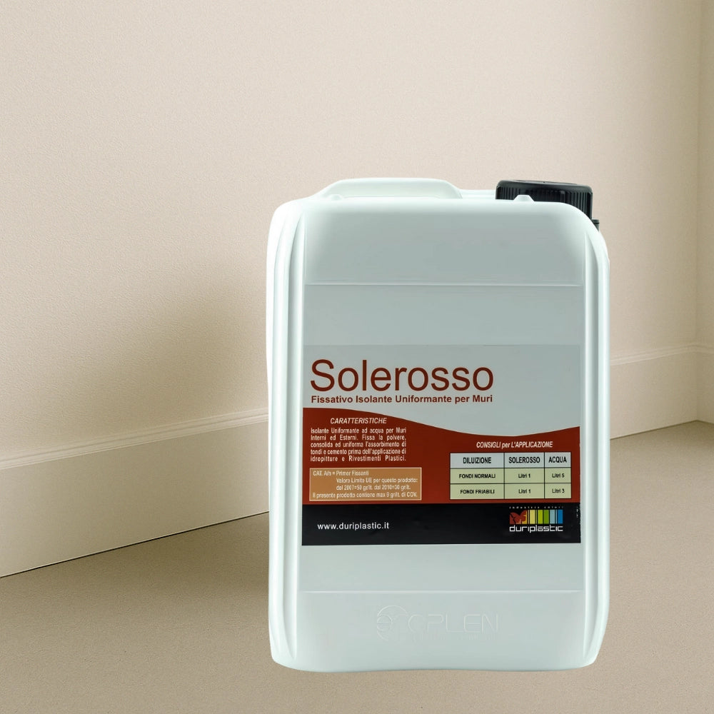 I pre trattamenti primer solerosso fissativo acrilico uniformante trasparente *** formato 5 lt, confezione 1
